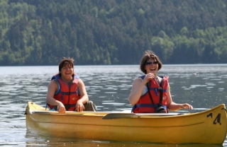 Moment de joie sur le Lac Pierre Percee